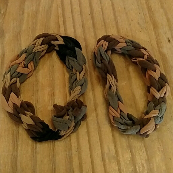 Set of two upcycled, handmade, nylon bracelets! - Picture 1 of 1